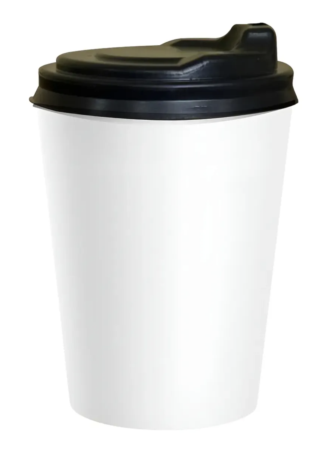 Copo papel biodegradavel branco liso 240ml c/tampa