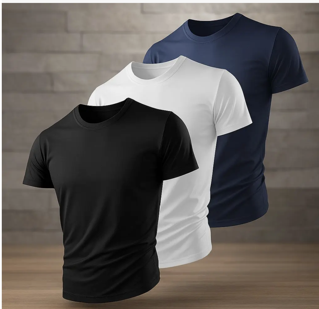 Camisa 100% algodão preta
