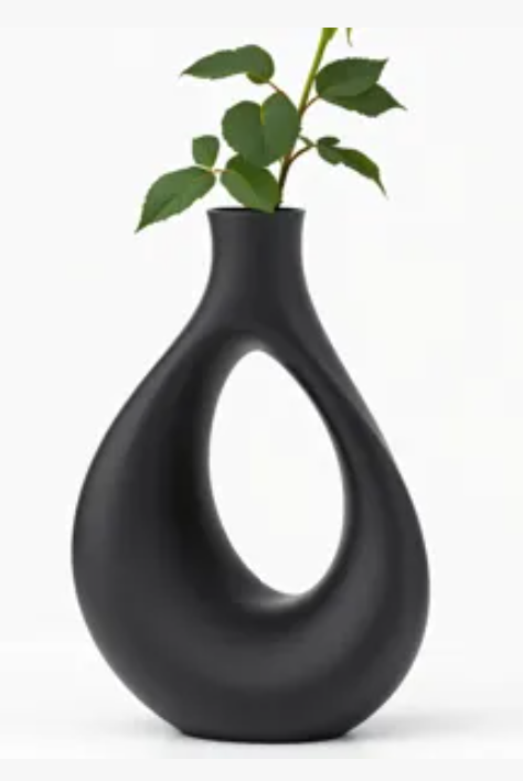 vaso elegante em formato de gota